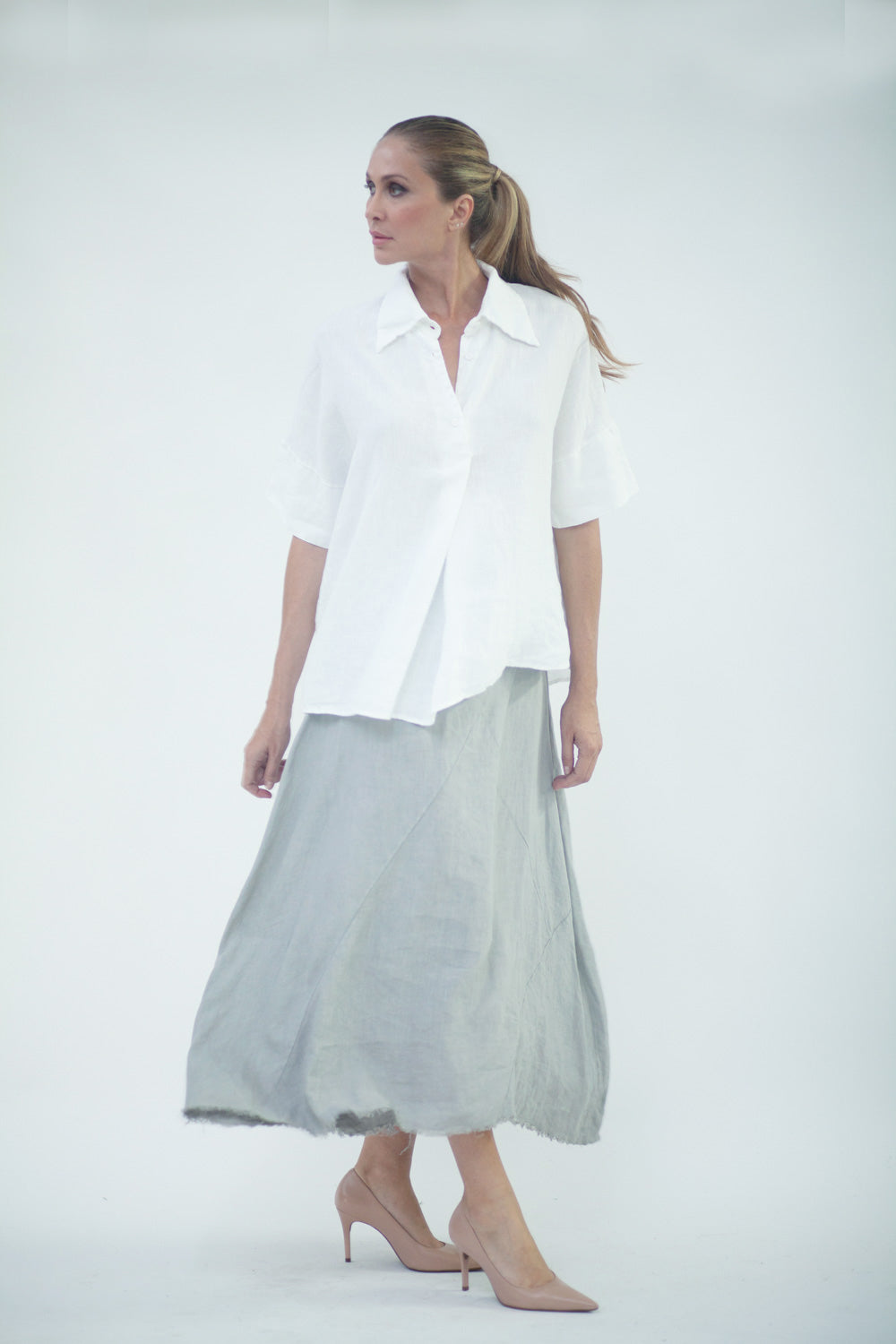 Camicia in lino donna LSL003