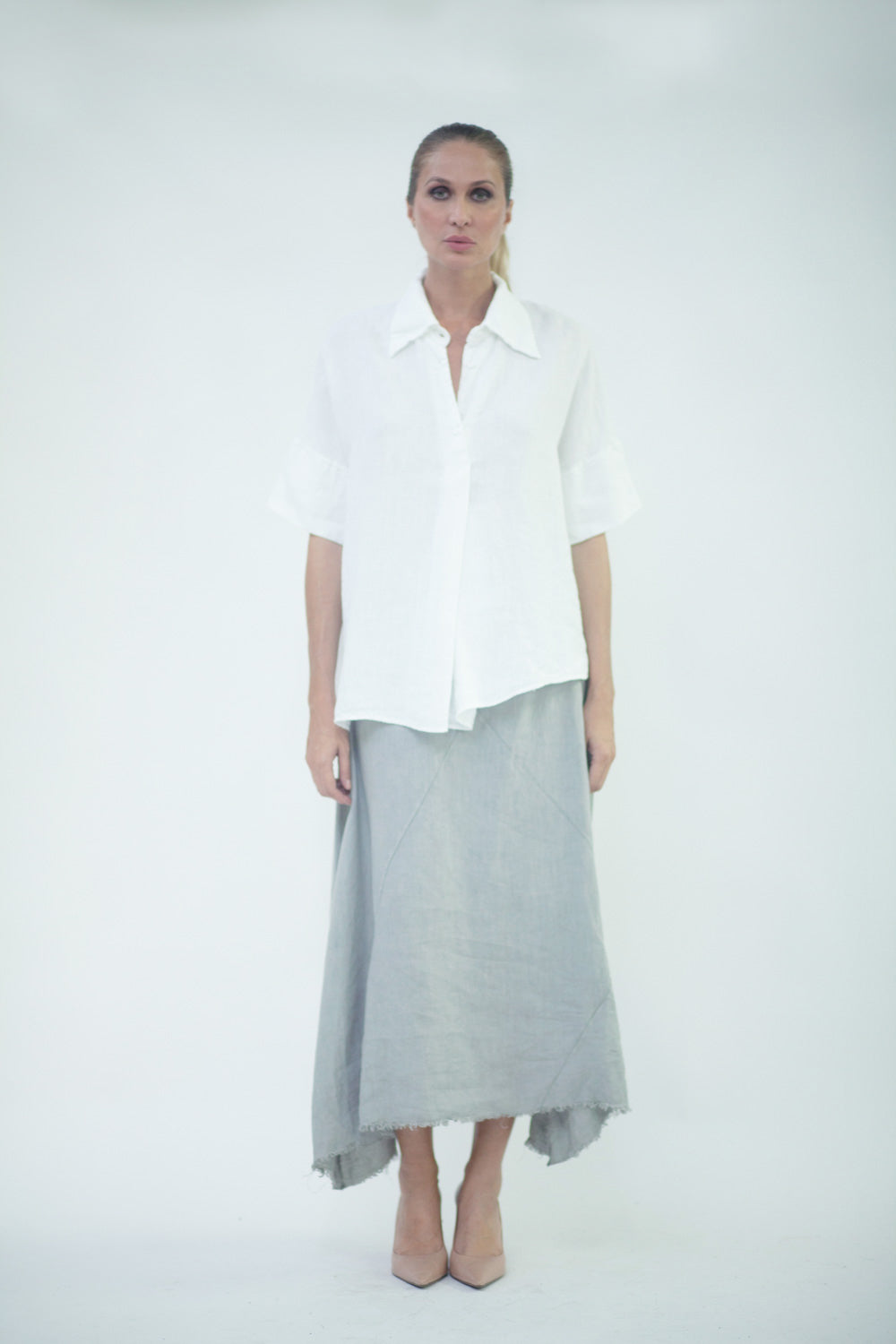 Camicia in lino donna LSL003