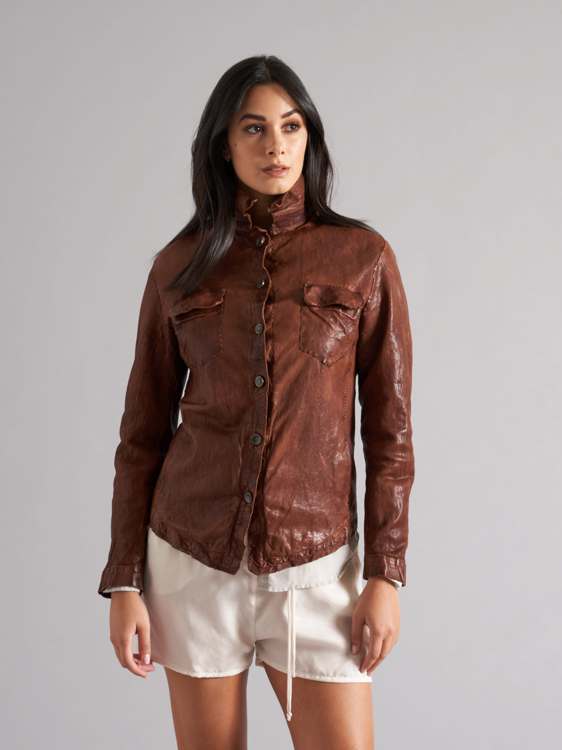 Giacca donna in vera pelle LJL038