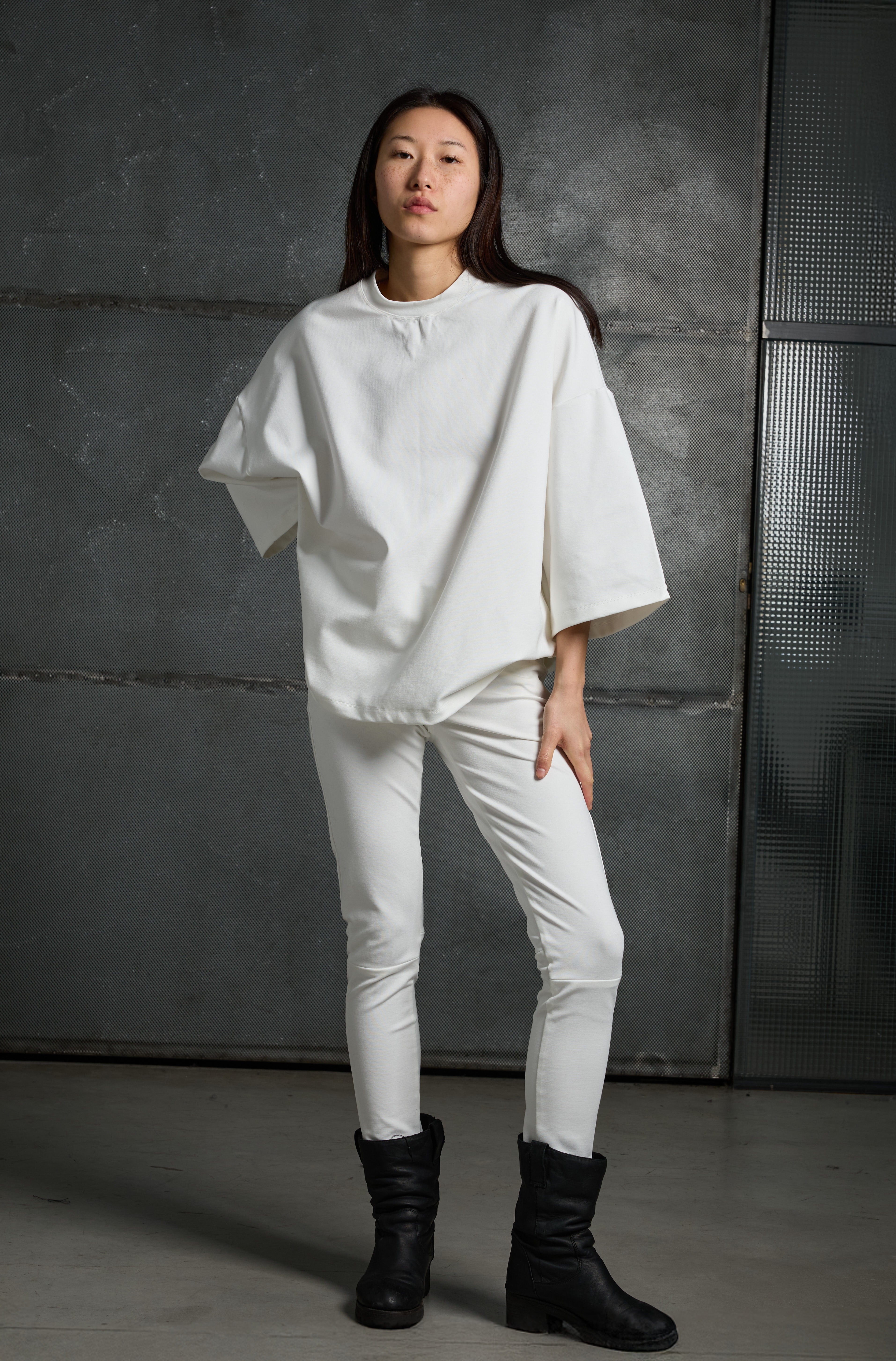 Felpa donna in misto viscosa e nylon LSW006 K324