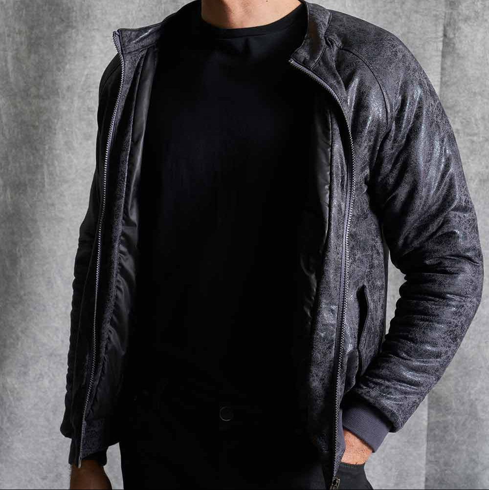 MJA051 Men’s padded jacket with coat effect MJA051