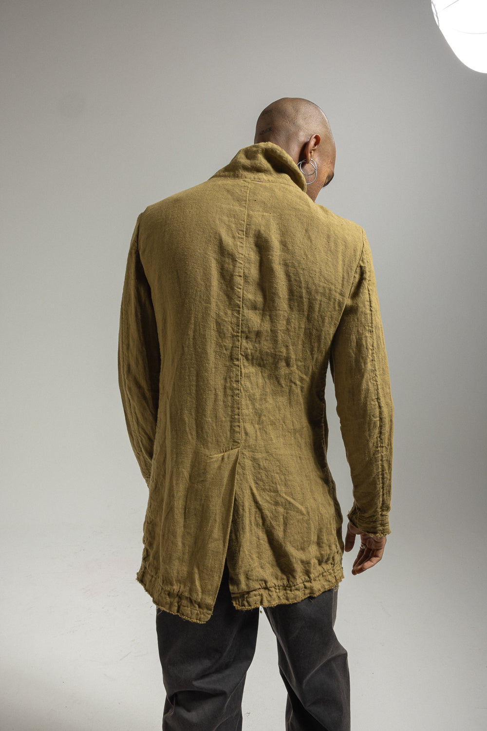 Men's Linen-Cotton Jacket MJA053 W142
