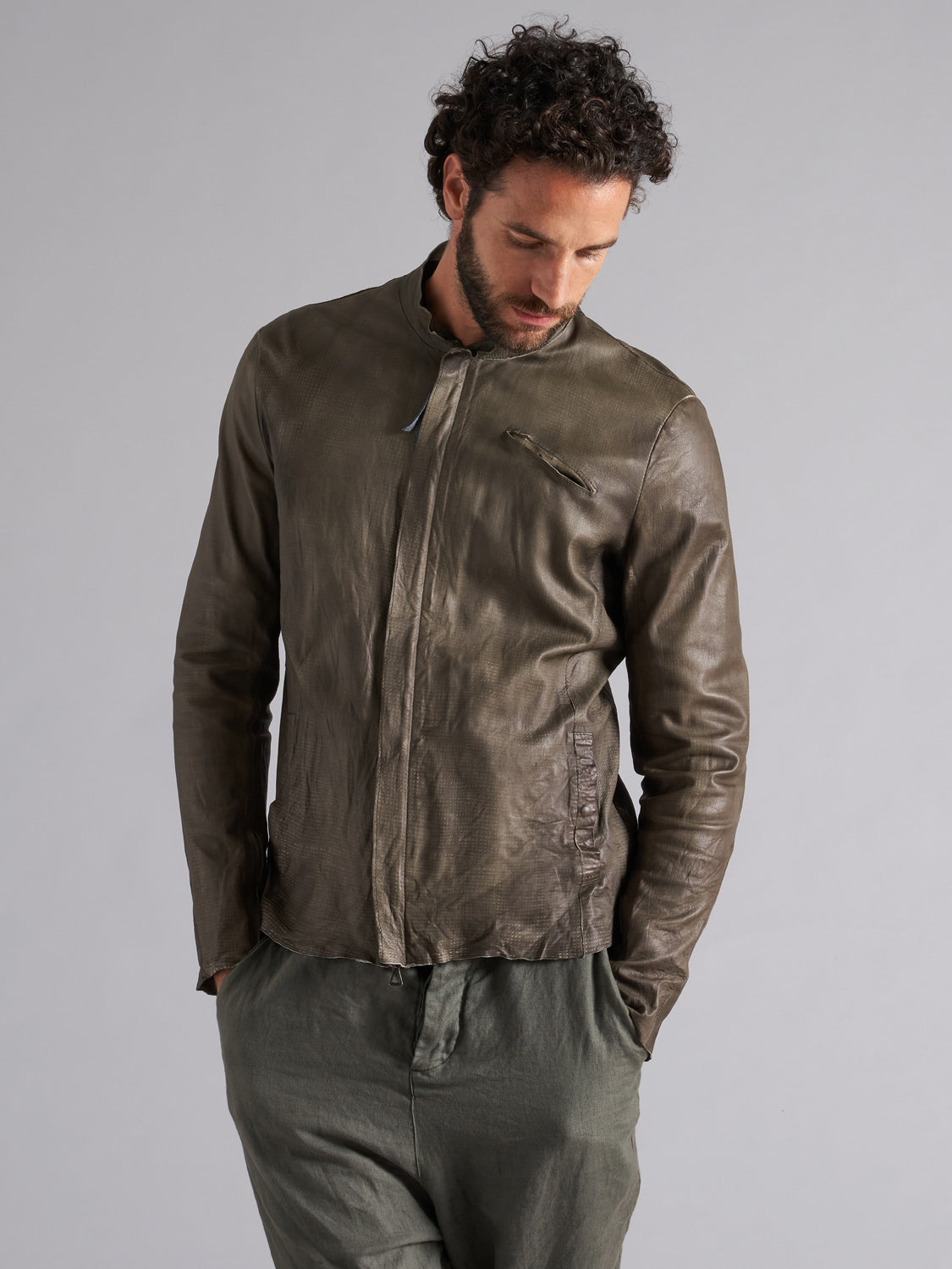 Giacca in vera pelle MJL029 LT-33