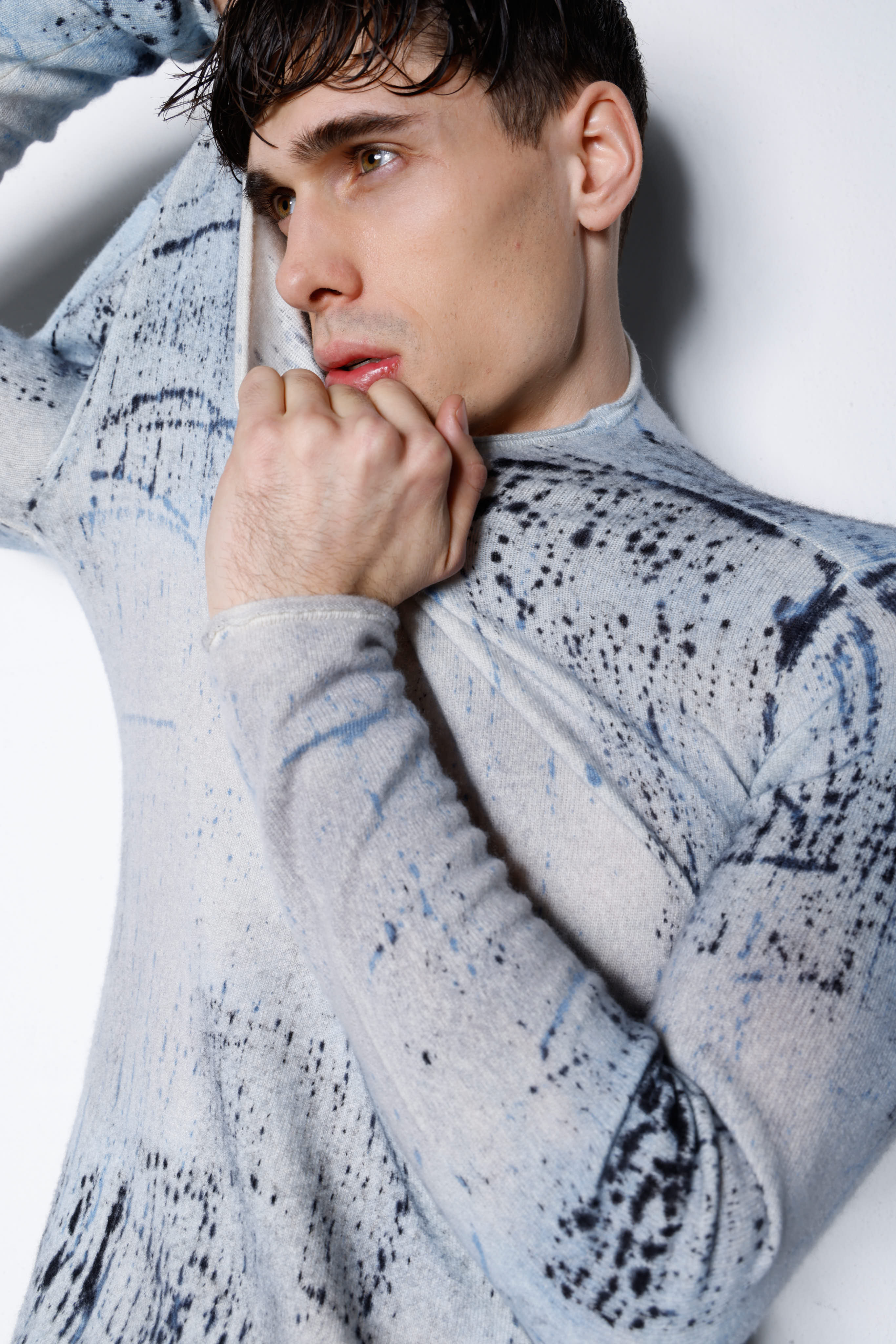 Men's Cashmere Sweater MKN031 SHADED 6