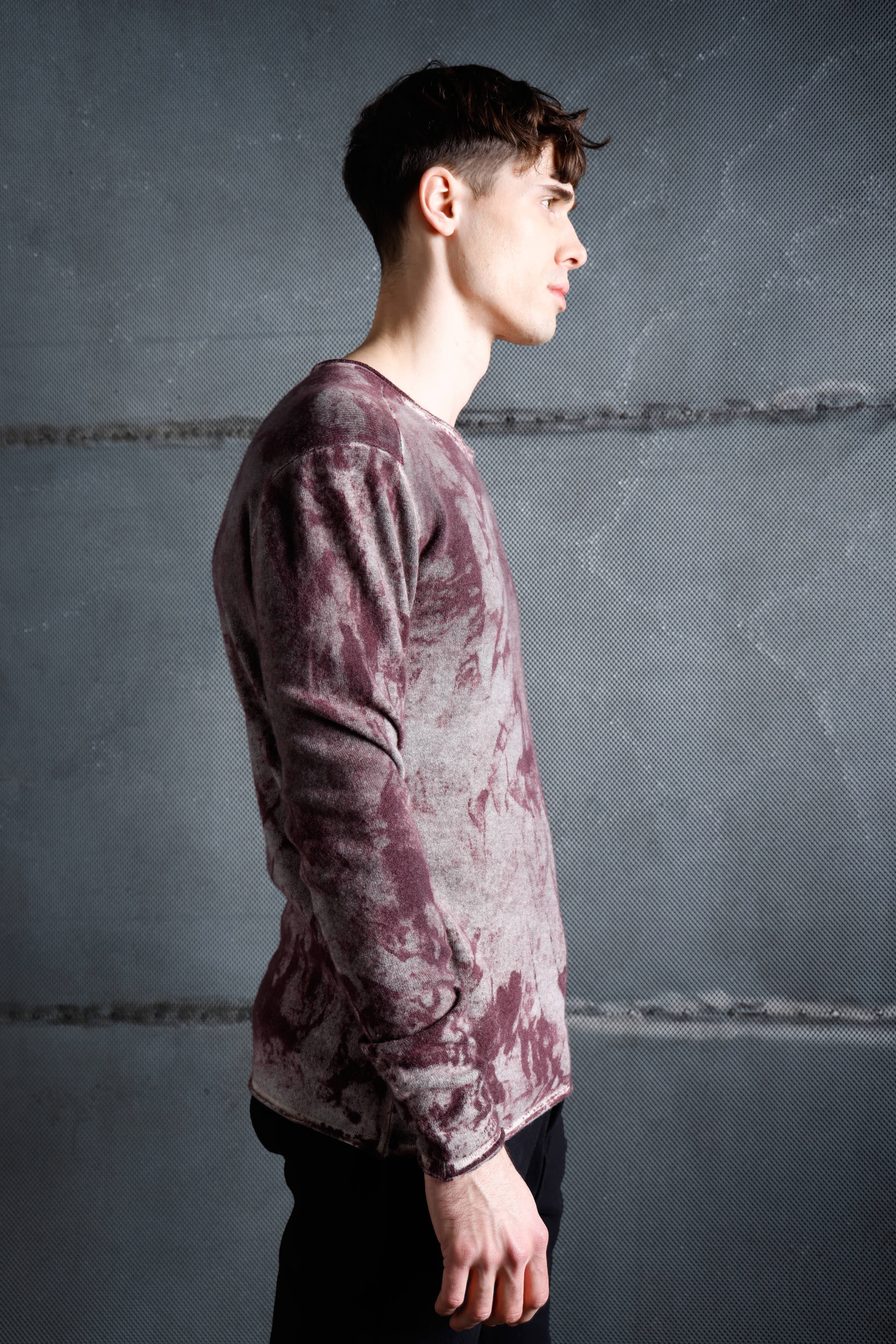 Man cashmere sweater MKN031 SHADED 2