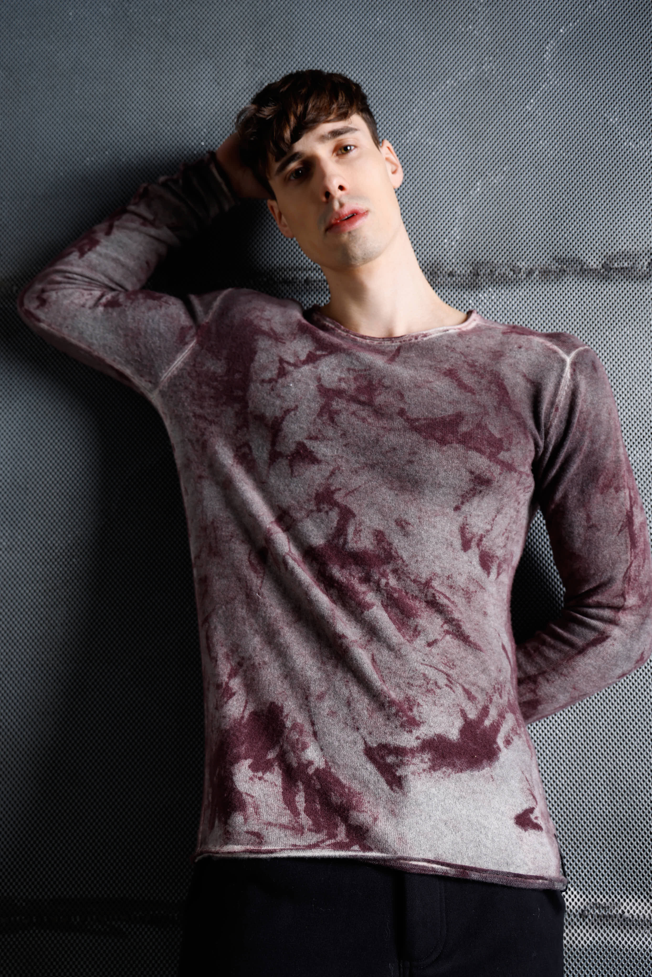 Man cashmere sweater MKN031 SHADED 2