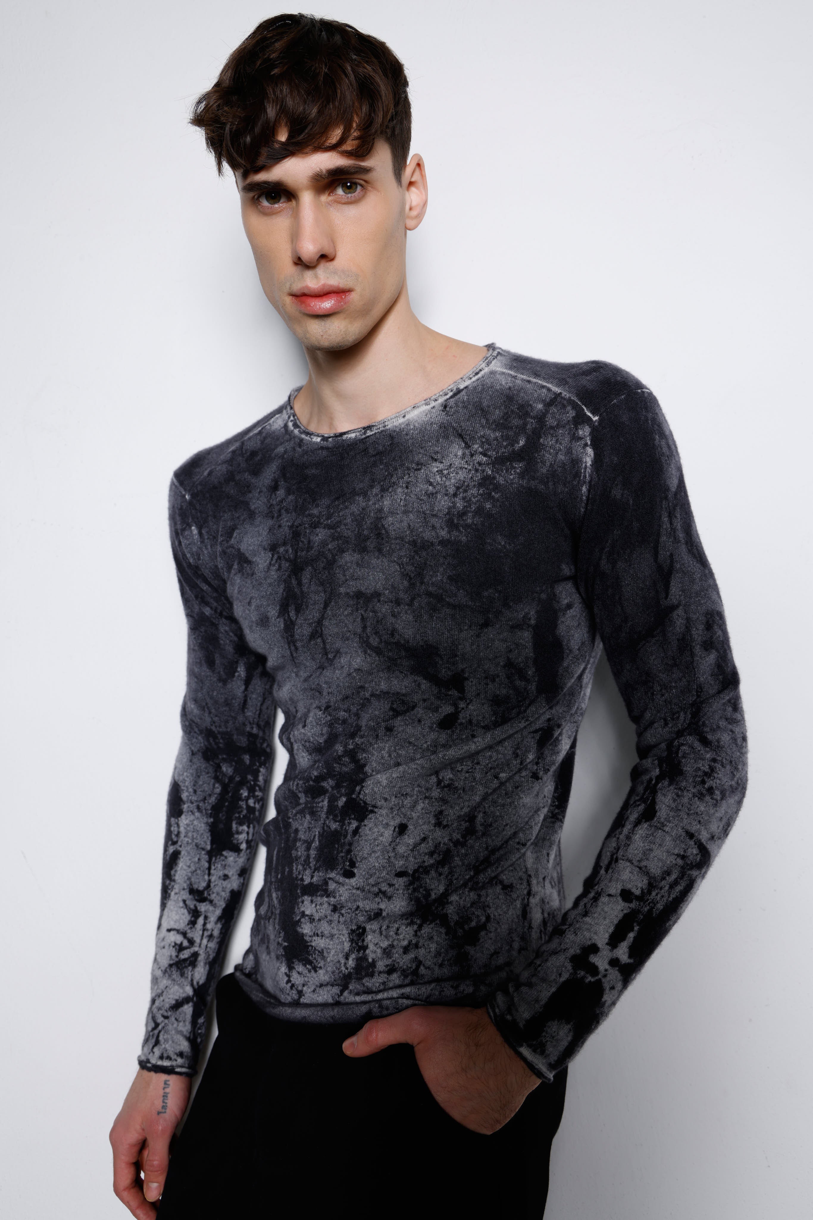 Man cashmere sweater MKN031 SHADED 2