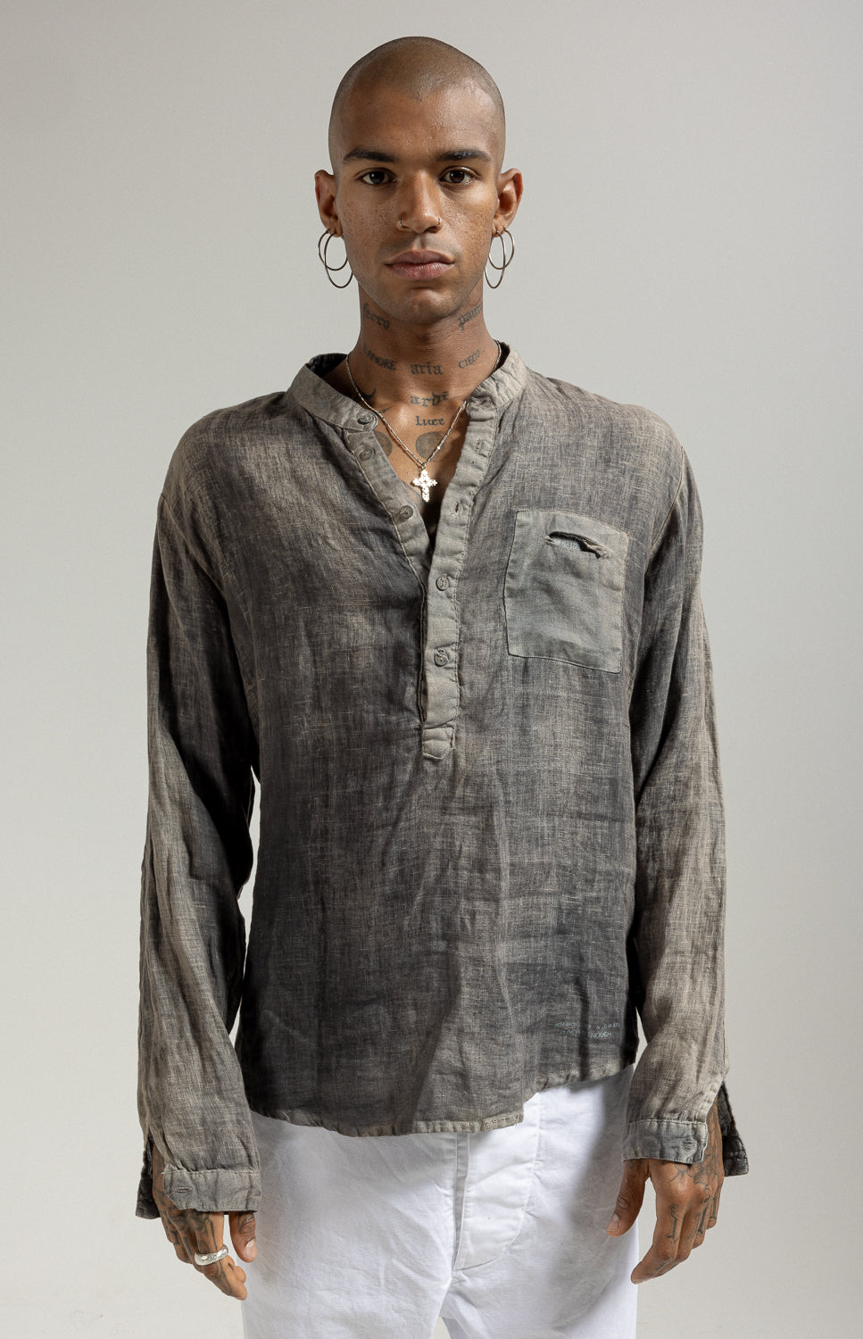 Camicia in lino a maniche lunghe MSL025 SH 0
