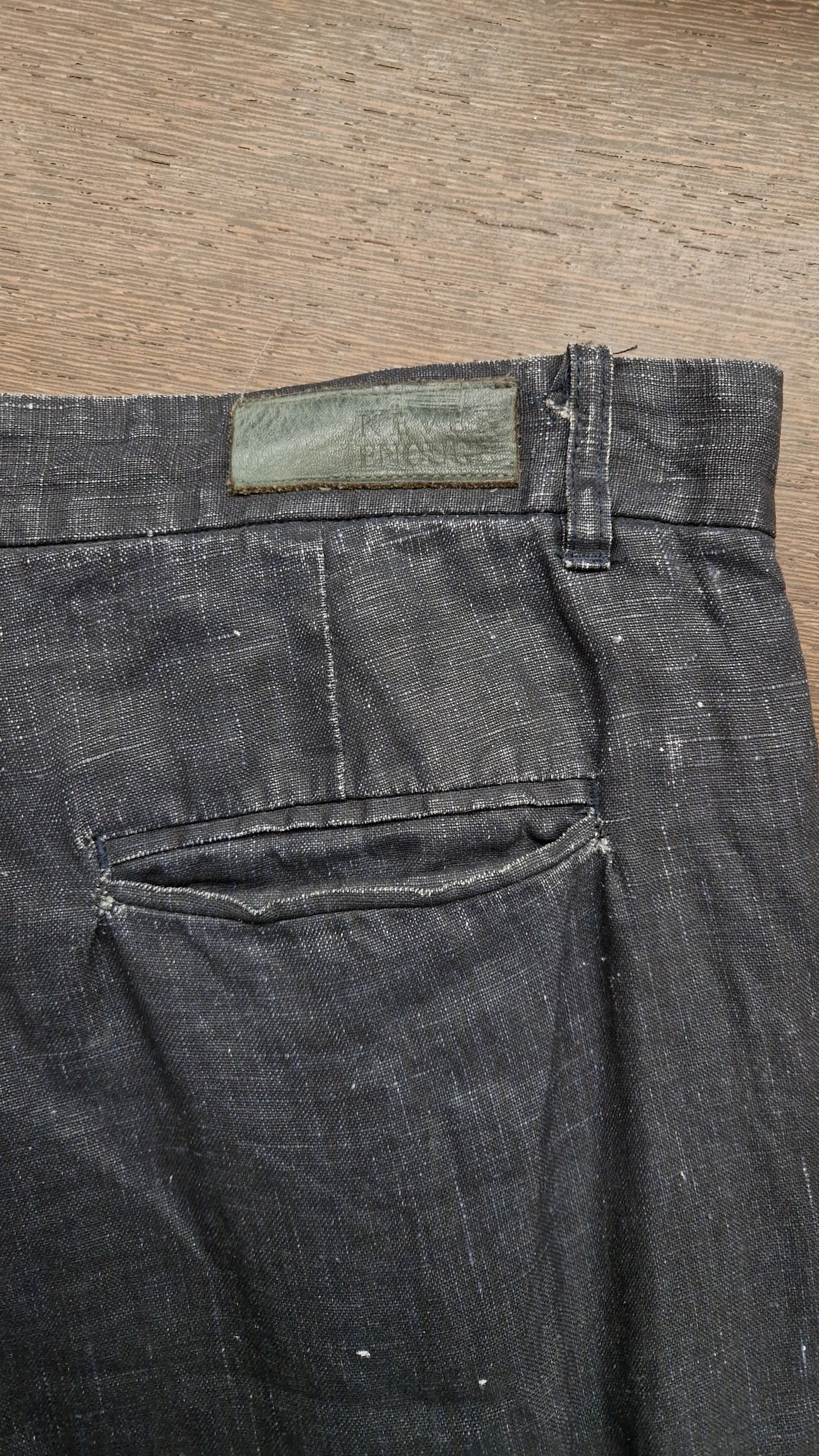 Pantalone uomo strutturato cotone lino MPA064