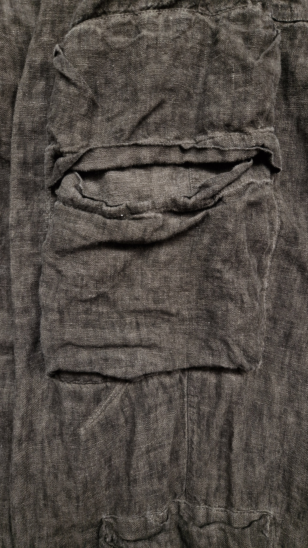Pantalone uomo con tasconi in 100% lino MPA082 W142