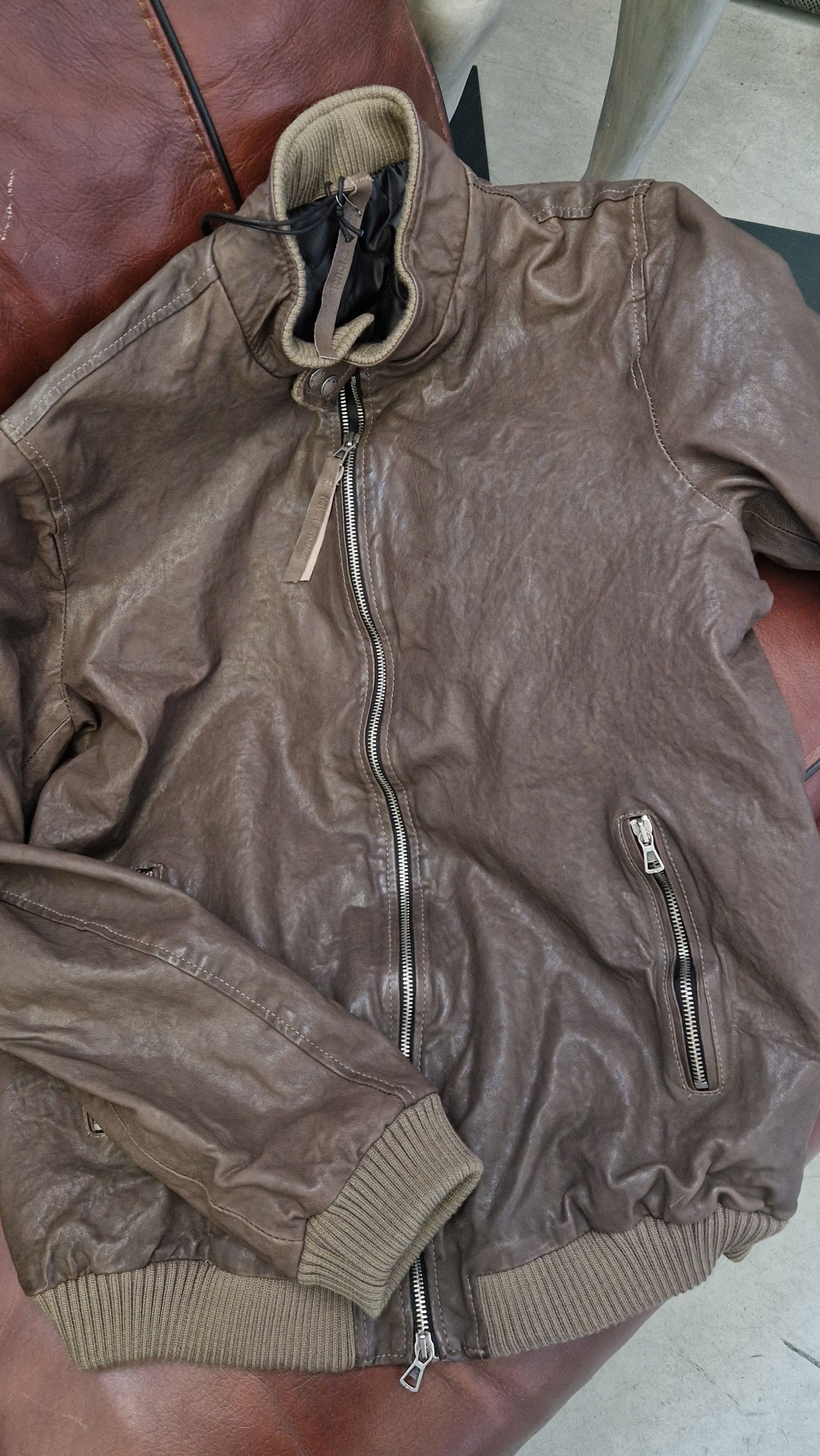 Real leather jacket MJL005