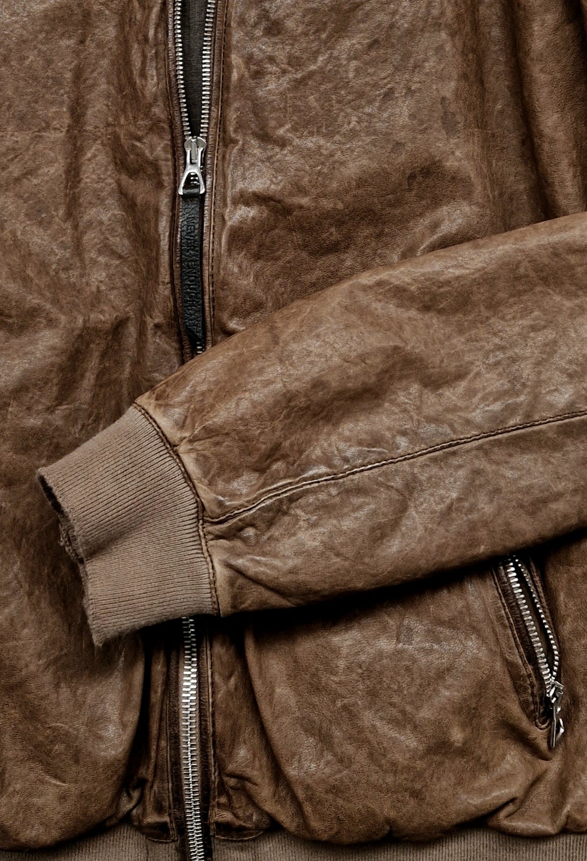 Bomber in vera pelle MJL057 FO LT-01