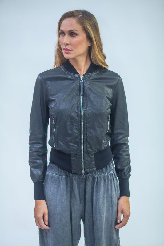 Giacca in vera pelle LJL002