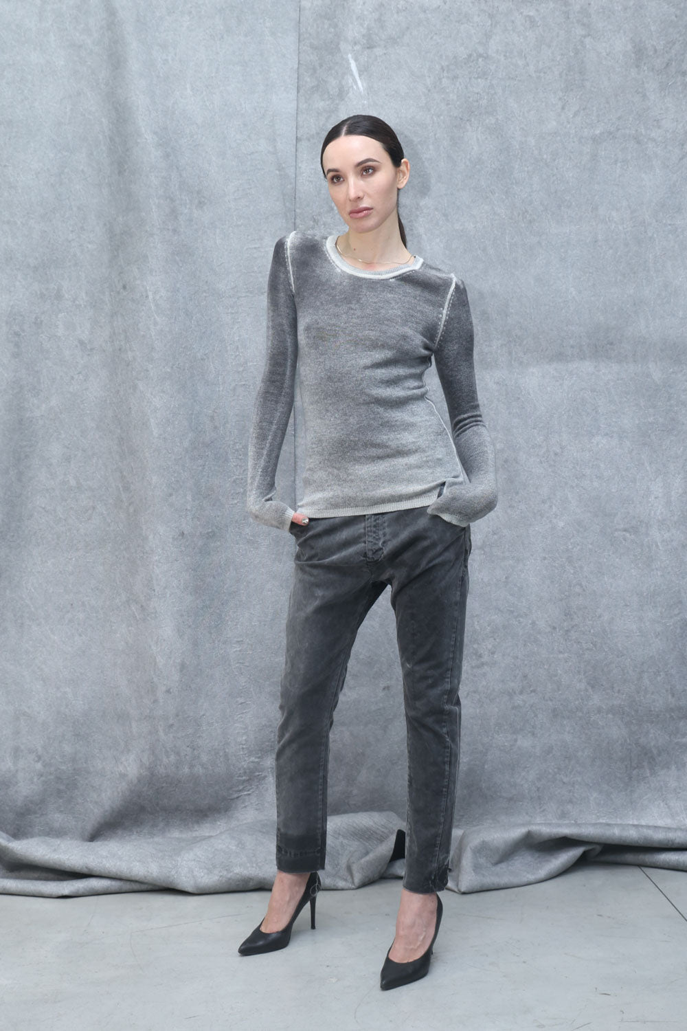 Maglia donna in cachemire 100%  LKN012 SHADED