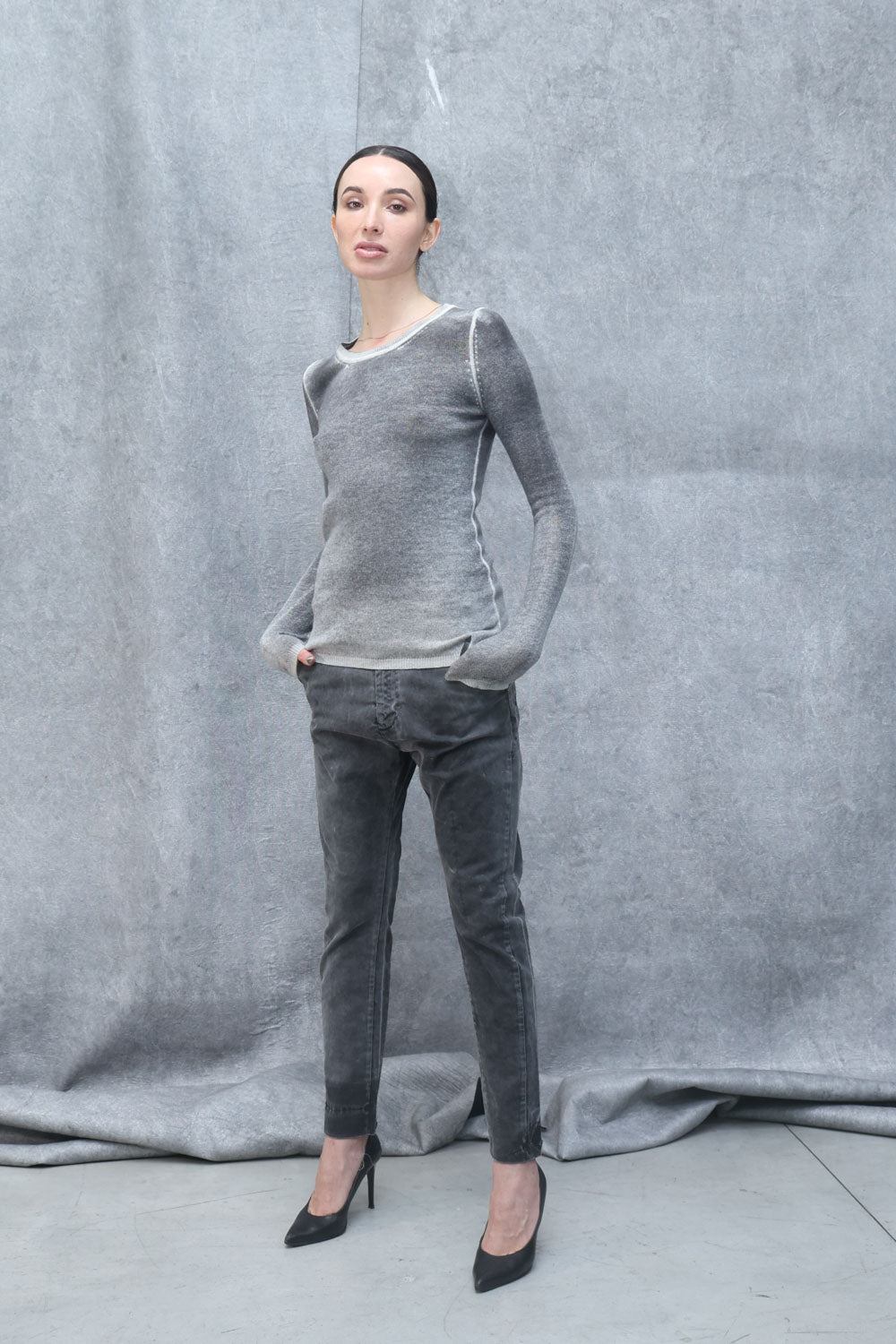 Maglia donna in cachemire 100%  LKN012 SHADED