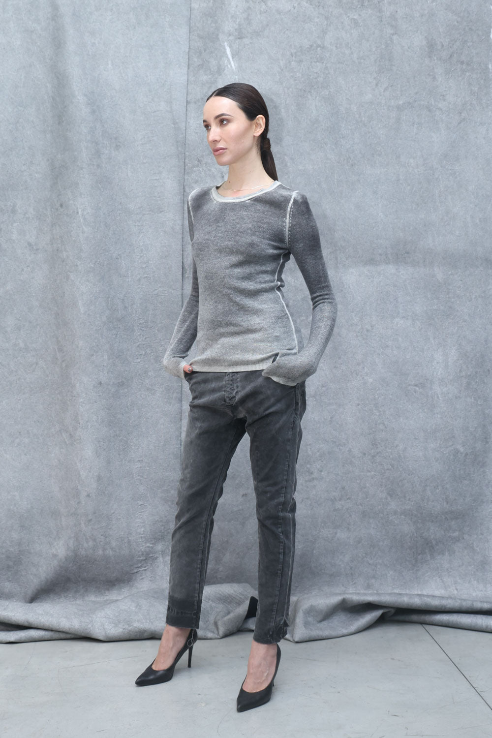 Maglia donna in cachemire 100%  LKN012 SHADED