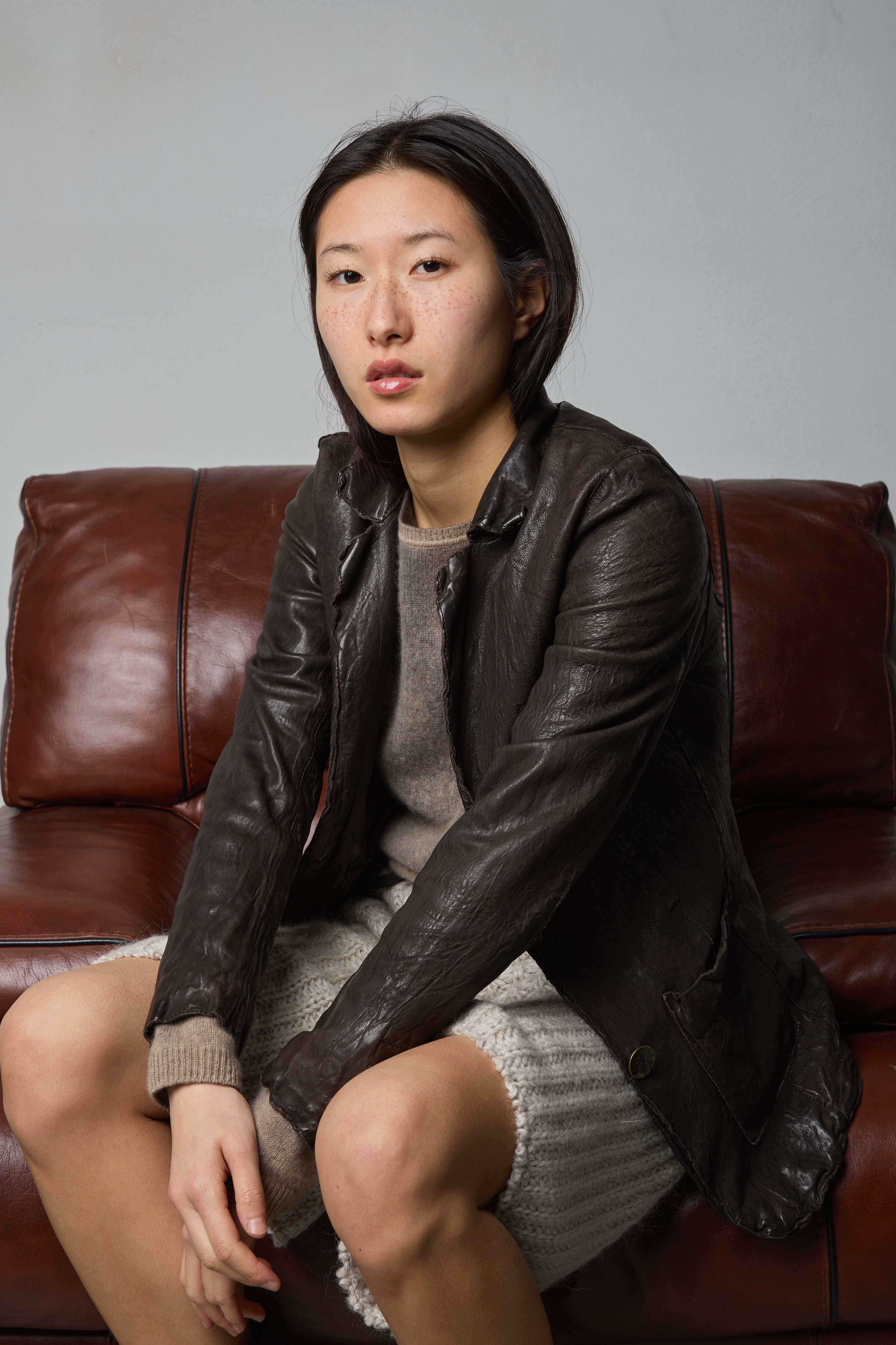 Real leather jacket LMJL021