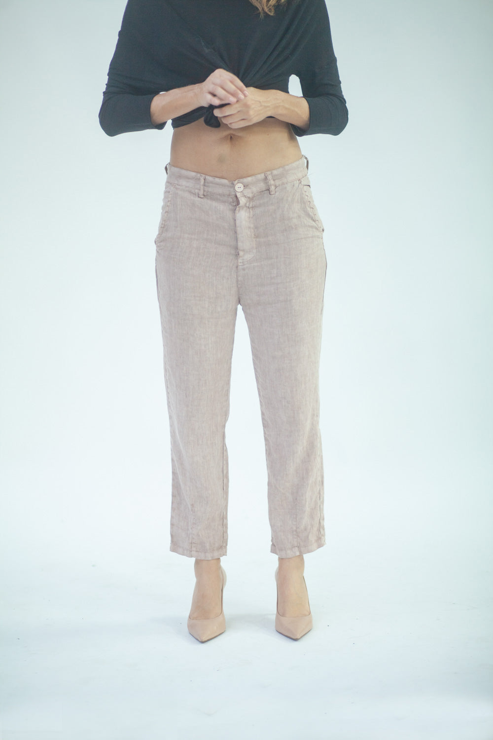 Pantalone in 100% lino donna  LMPA011