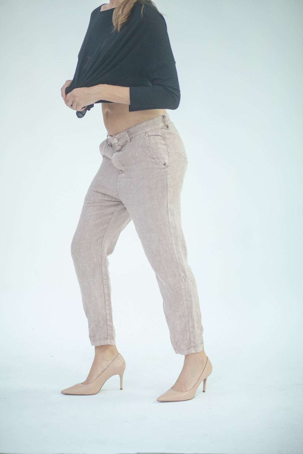 Pantalone in 100% lino donna  LMPA011