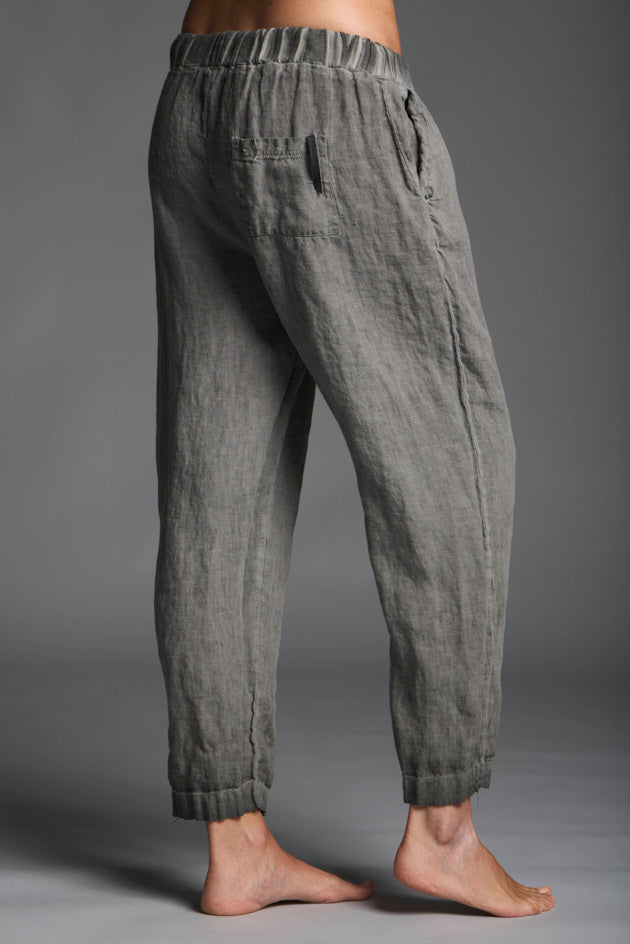 Pantalone donna lino 100% con cordino LMPA058
