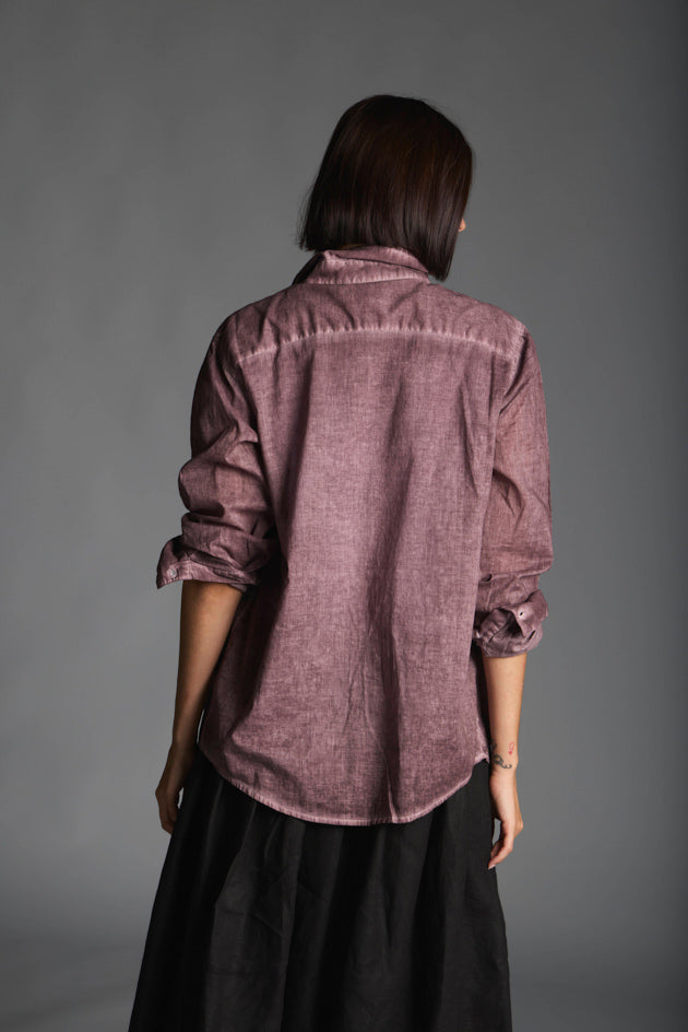 Camicia in cotone donna LMSL009 W062