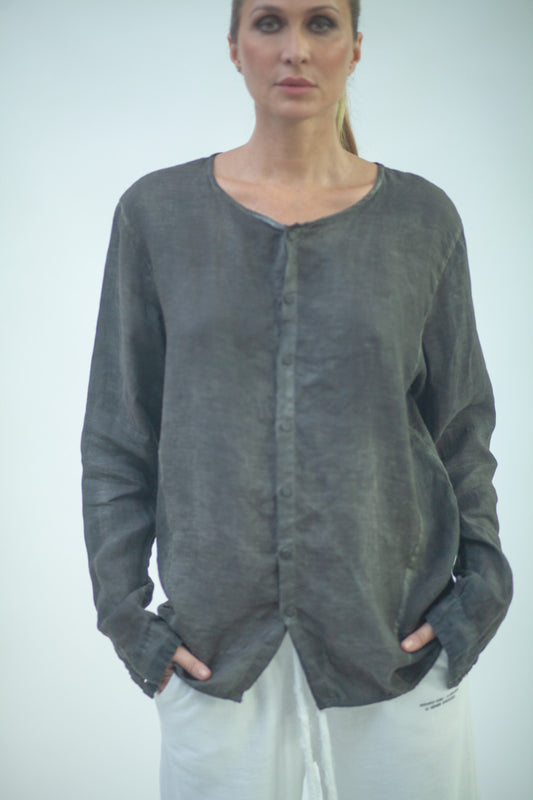 Long-sleeved linen shirt LMSL023 SH 0