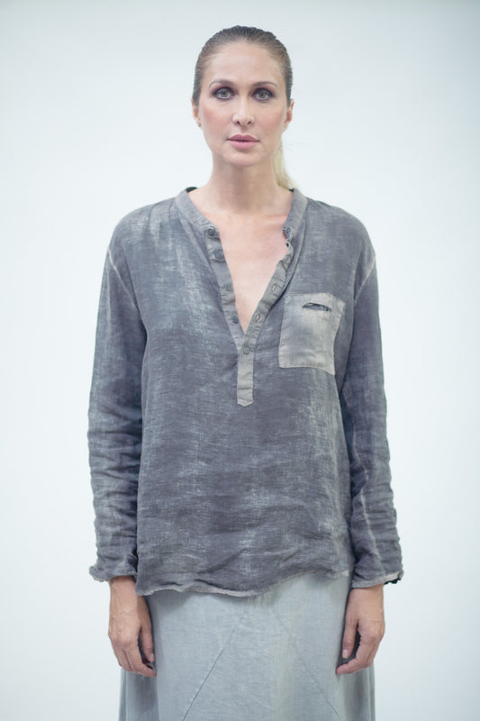LMSL025 SH 0 long-sleeved linen shirt
