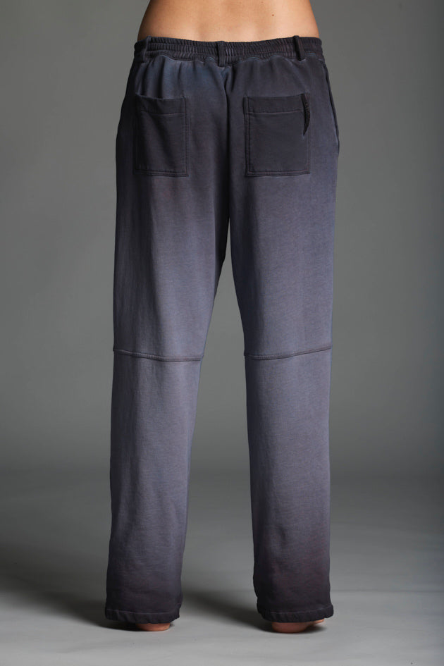 Pantalone in cotone tinto in capo donna LMPA081 K347