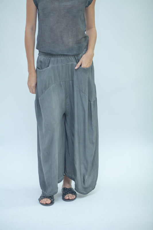 Pantalone in cupro donna LPA049 W121 DYE