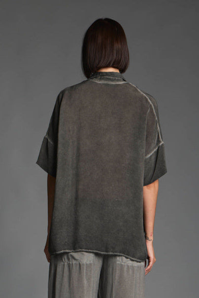 Camicia in 100% cupro donna LSL003 W121 DYE