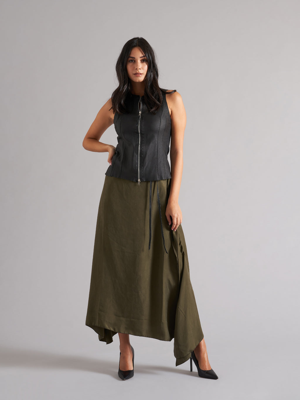 Gilet in vera pelle LVE002