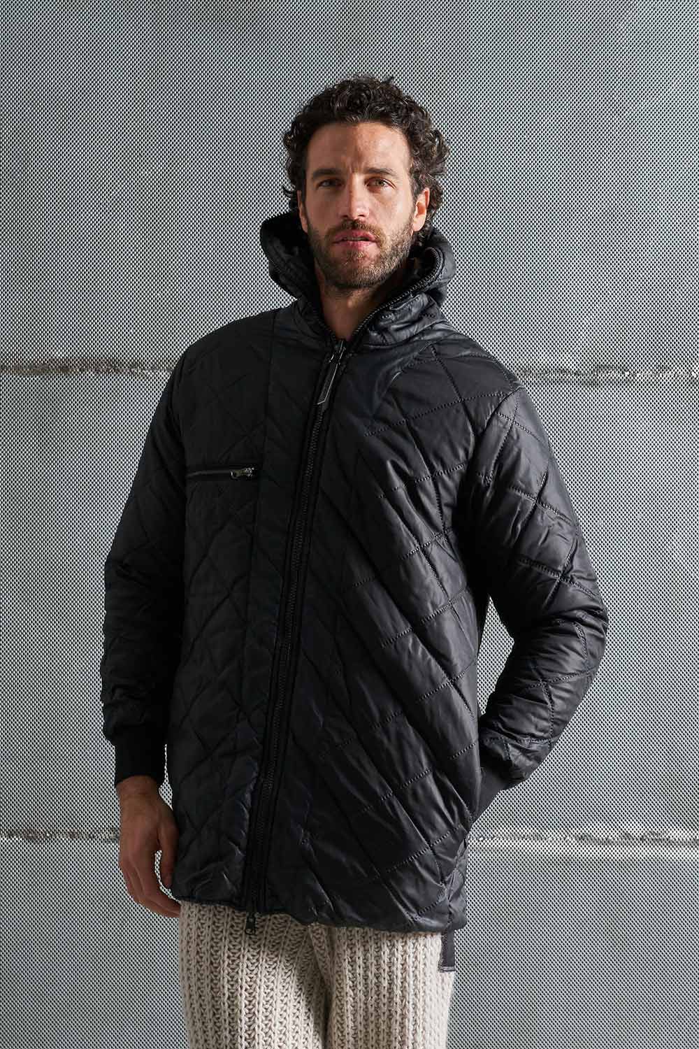 Giacca uomo reversibile coat. due giubbotti in uno  MJA038