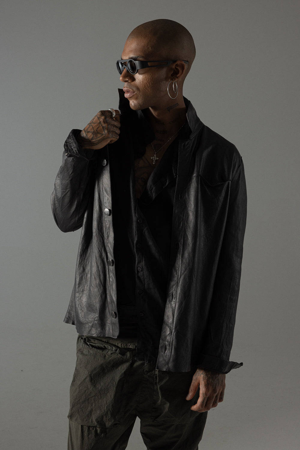 MEN'S LEATHER JACKET MJL002