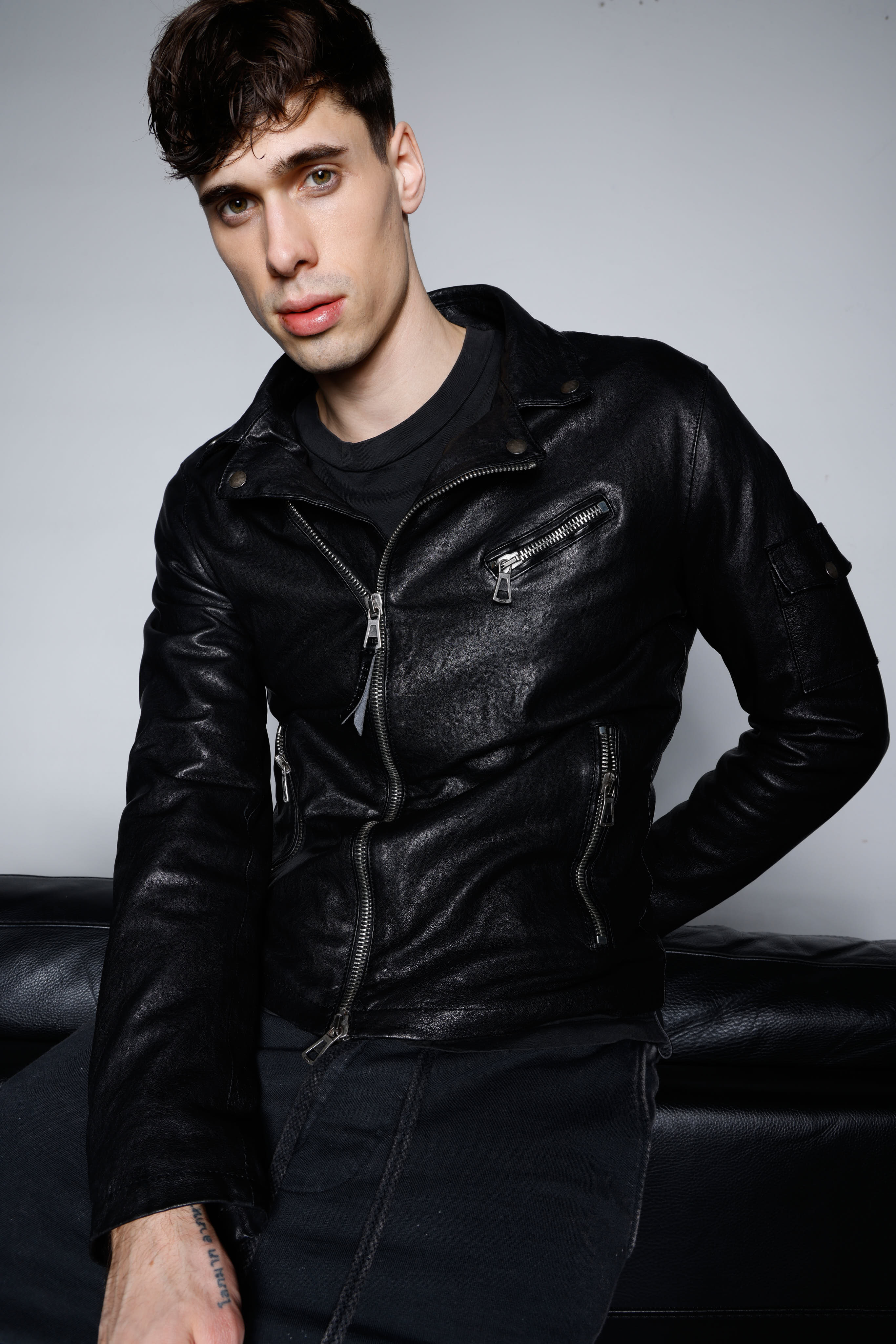Leather jacket MJL006