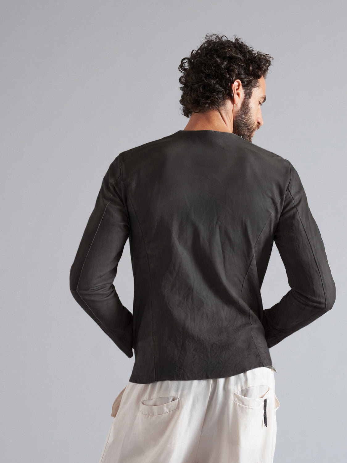 Genuine leather jacket MJL012