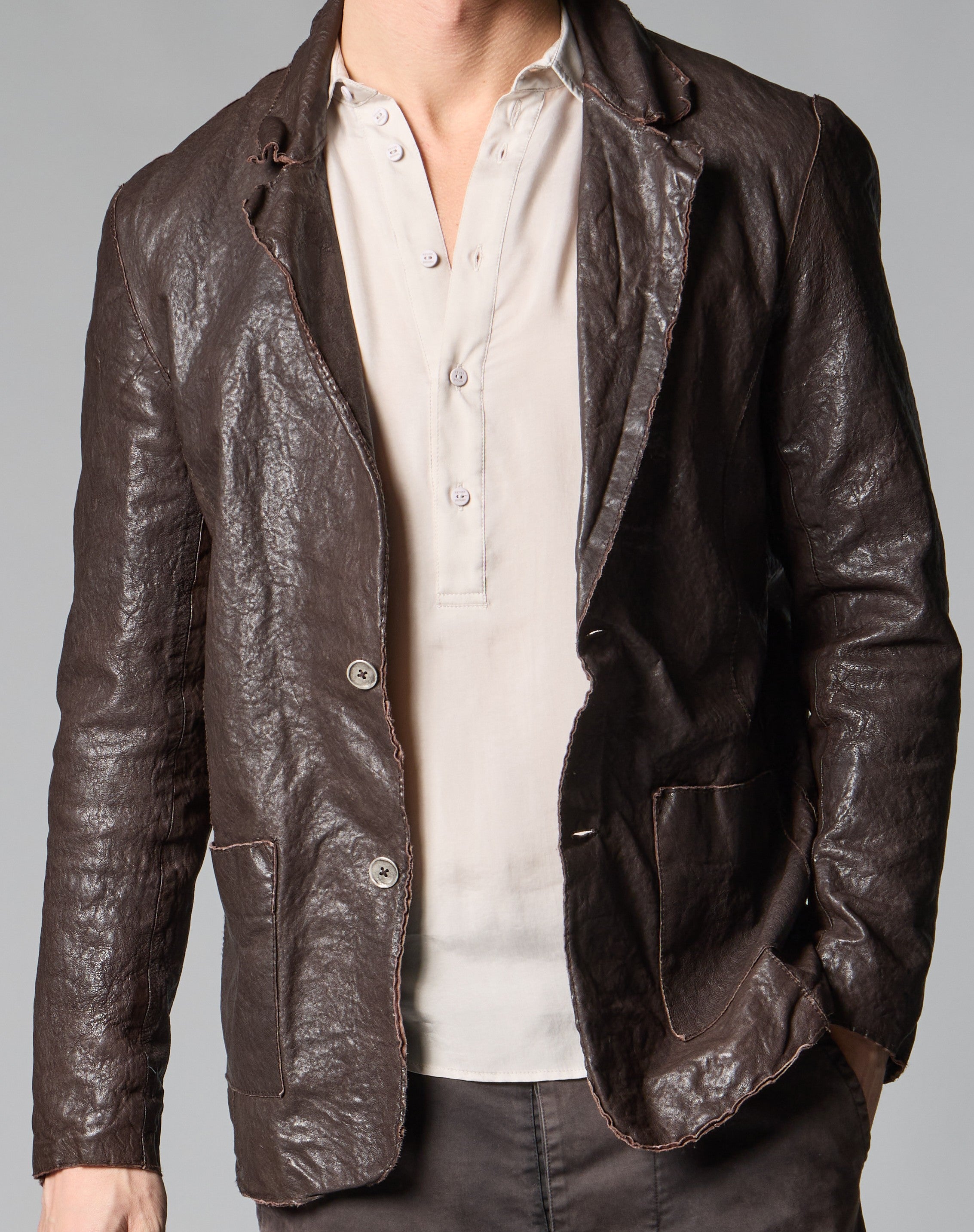 Real leather jacket MJL021