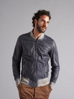 Genuine leather jacket MJL026