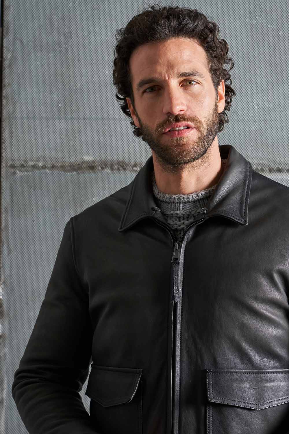 Giacca in vera pelle MJL032 LT-31 NO FUR