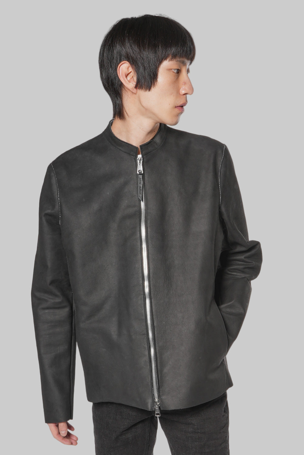 Giacca uomo in vera pelle inbottita MJL033