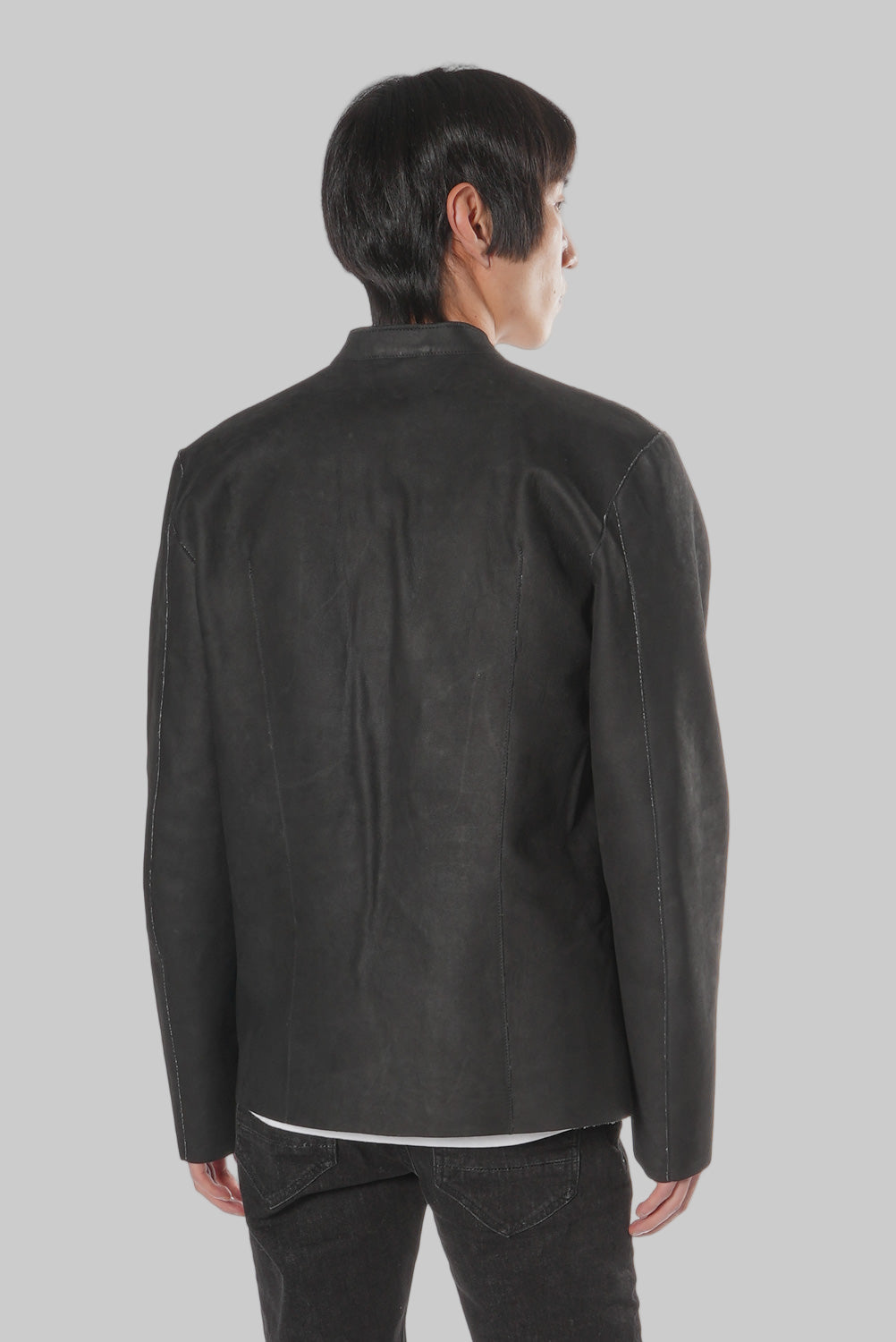 Giacca uomo in vera pelle inbottita MJL033