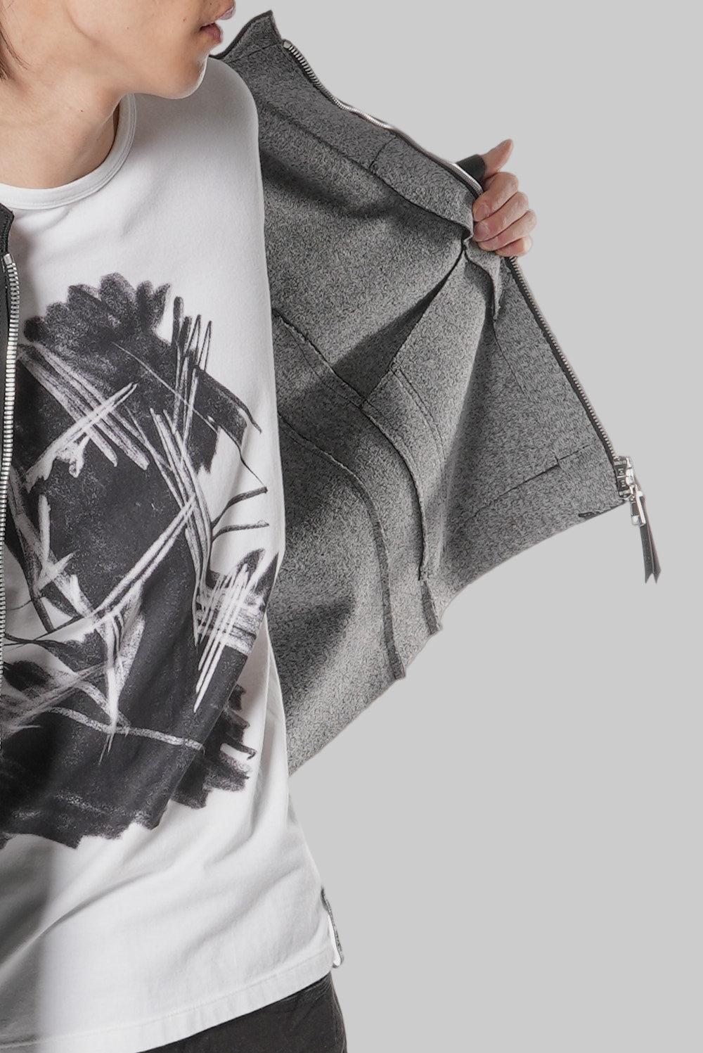 Giacca uomo in vera pelle inbottita MJL033