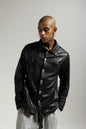 Men's genuine leather jacket MJL038.