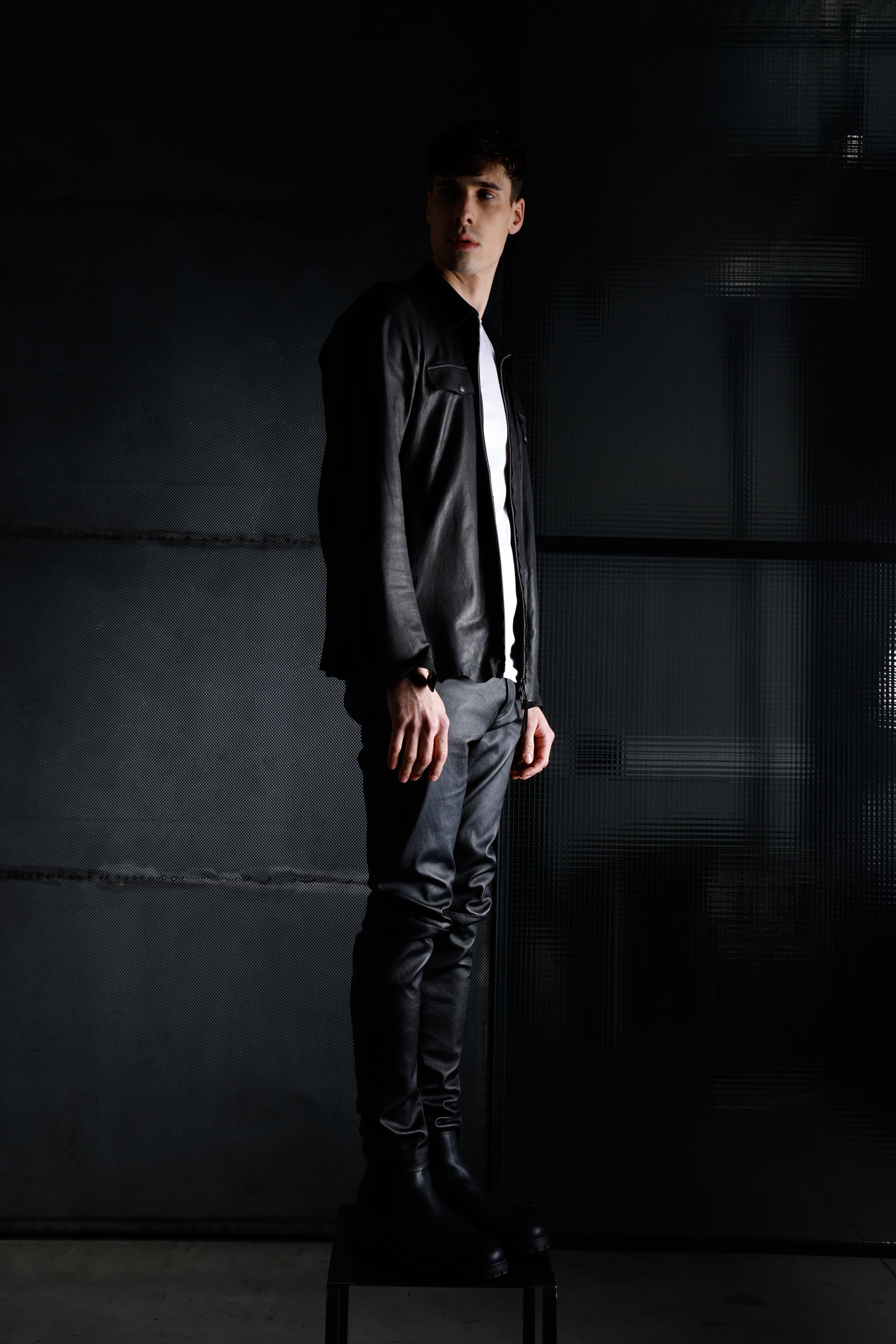 Genuine leather jacket MJL047