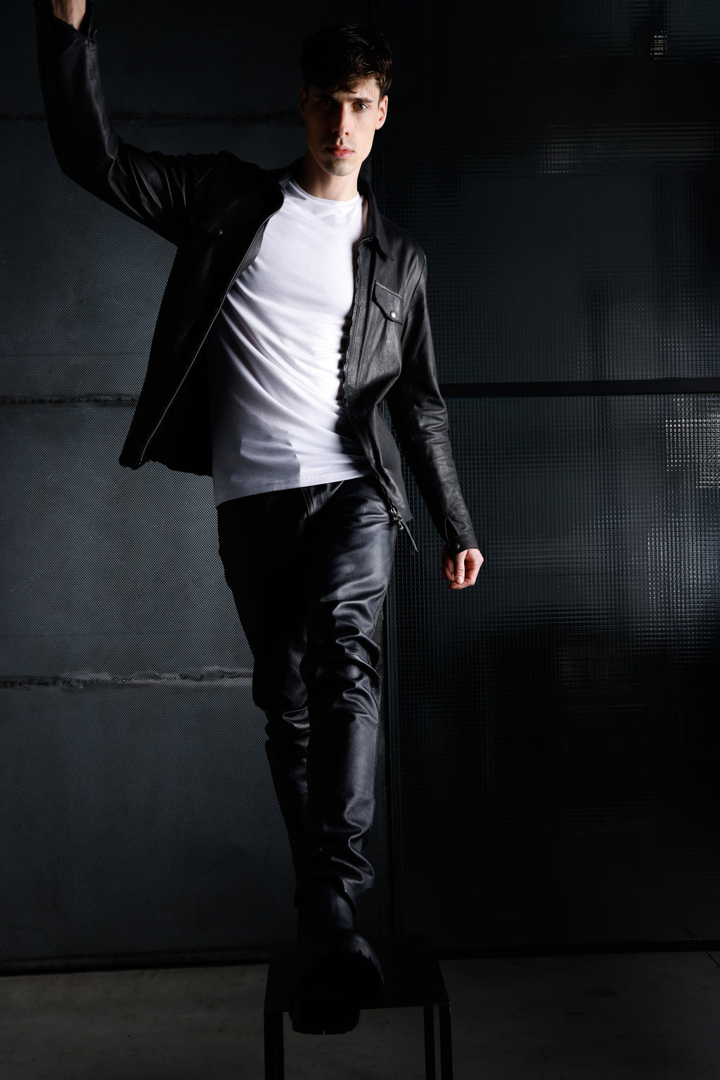 Genuine leather jacket MJL047