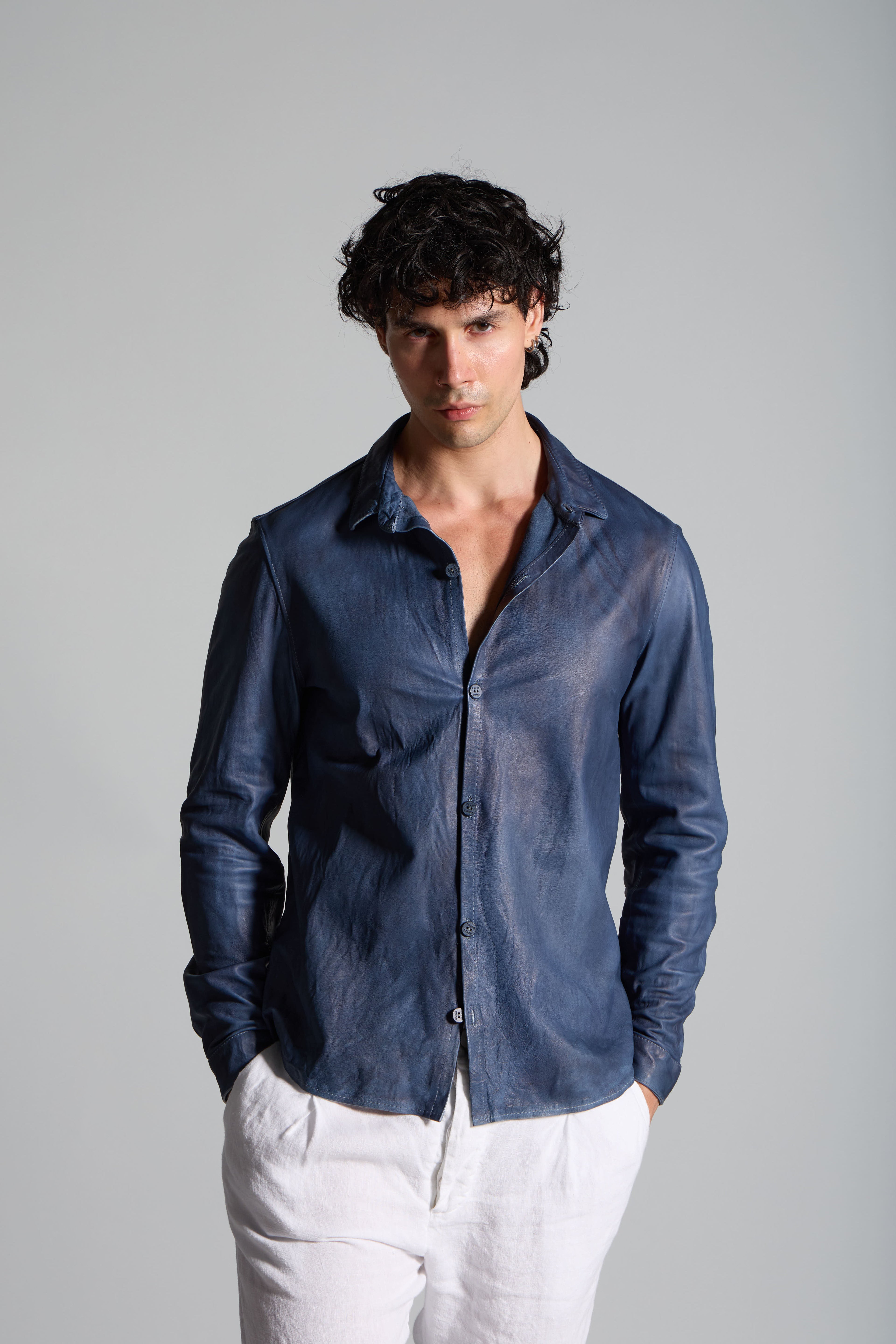 Giacca vera pelle tinteggiata MJL066 BUT LT-03