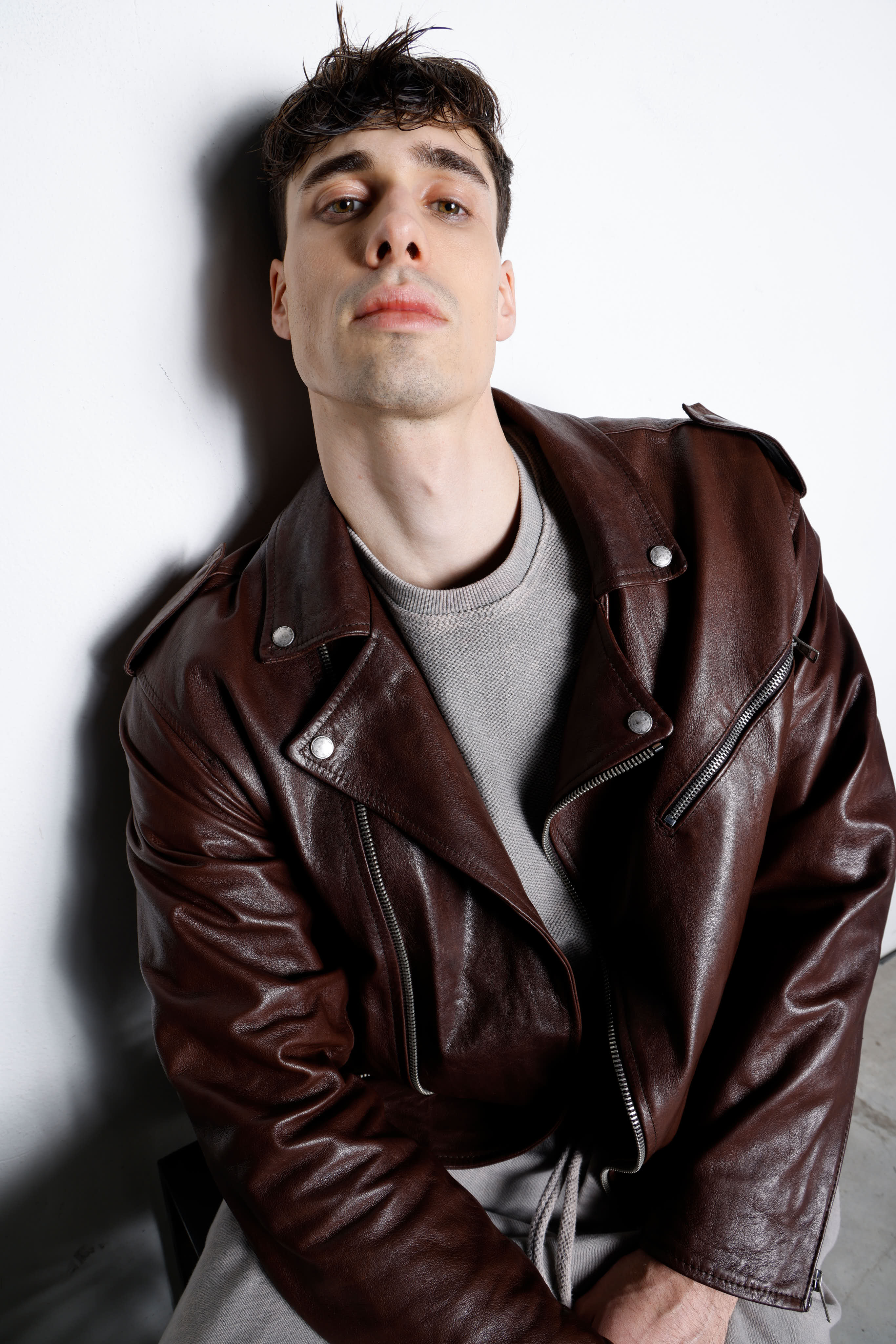 Genuine leather jacket MJL072