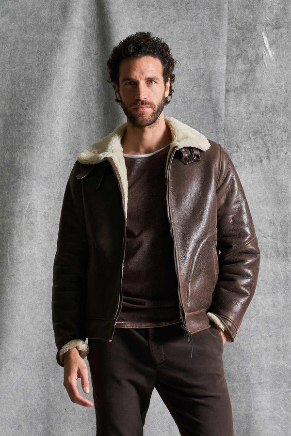 Leather jacket MJM003