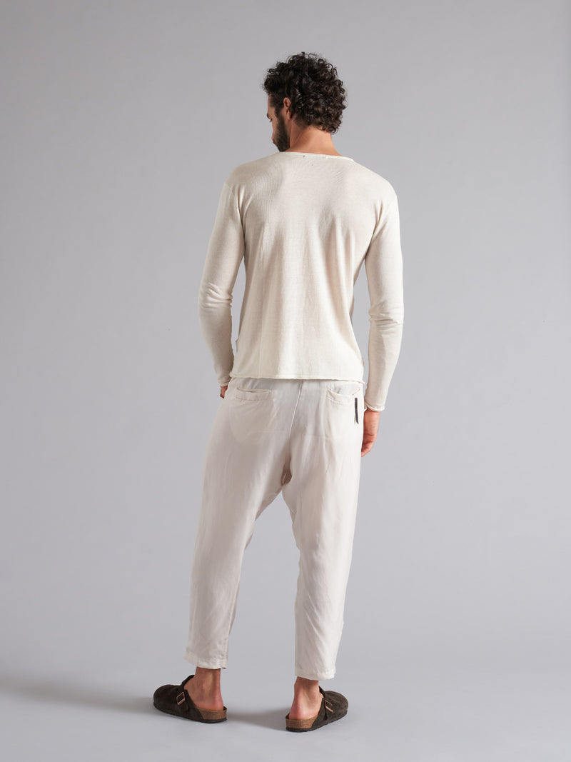 MPA020 W121 men's cupro trousers