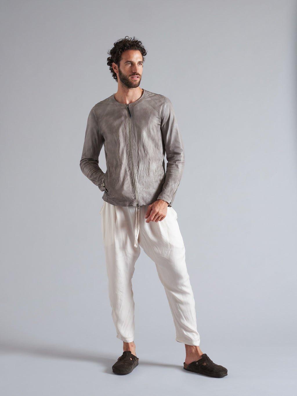 Pantalone in cupro uomo MPA020 W121
