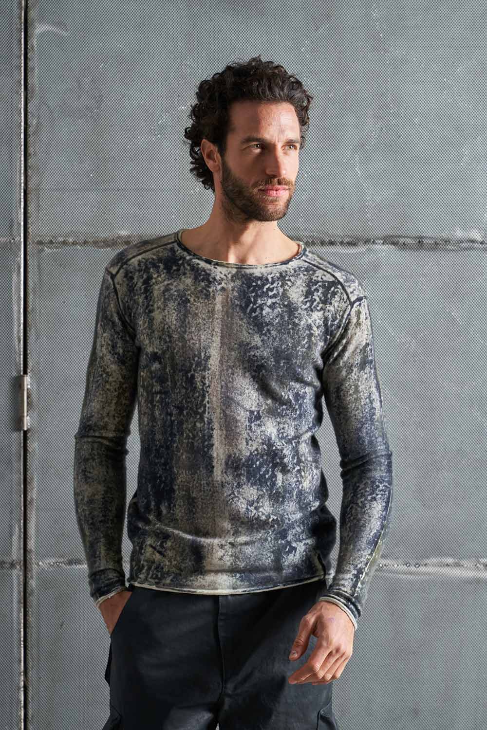 Maglione in cachemire uomo MKN031 SHADED 3